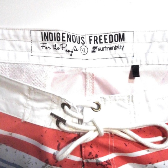 Red White & Blue Swim Trunks Size XL - Picture 3 of 3